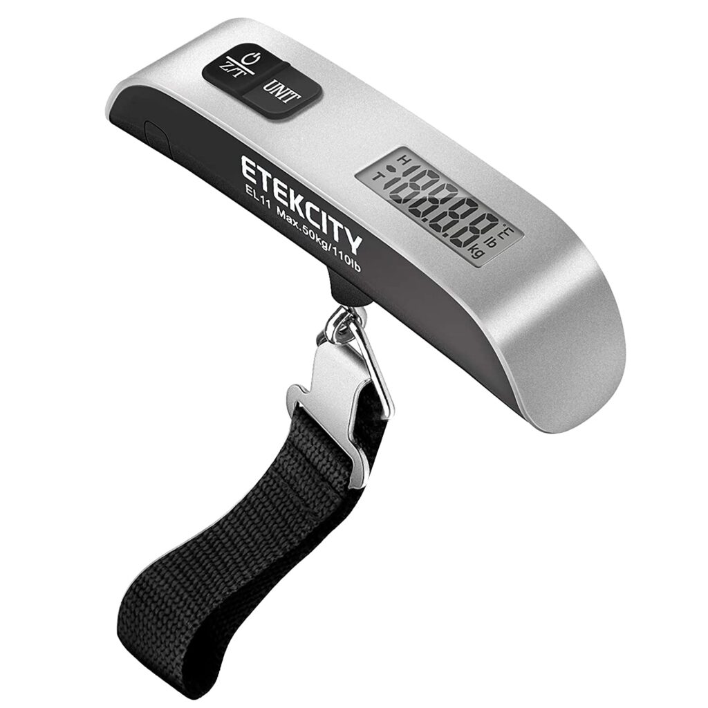 Digital travel luggage weighing scale