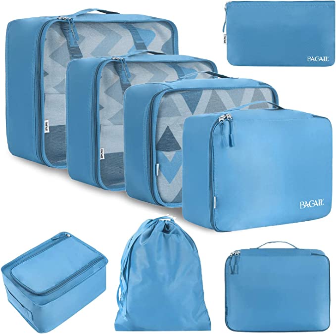 Unisex travel organizer packing cubes 