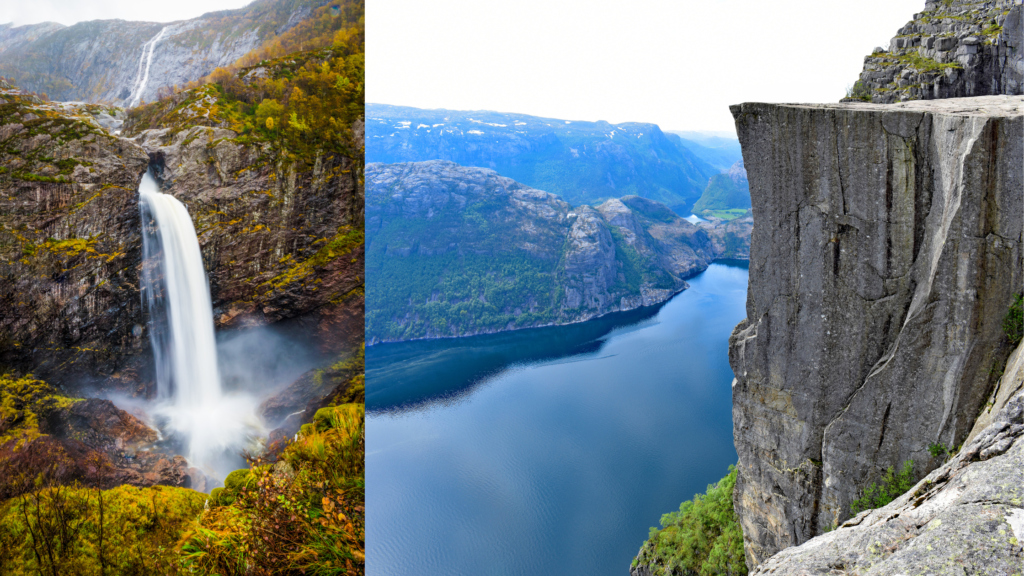 Månafossen is also located on the trail to Preikestolen.