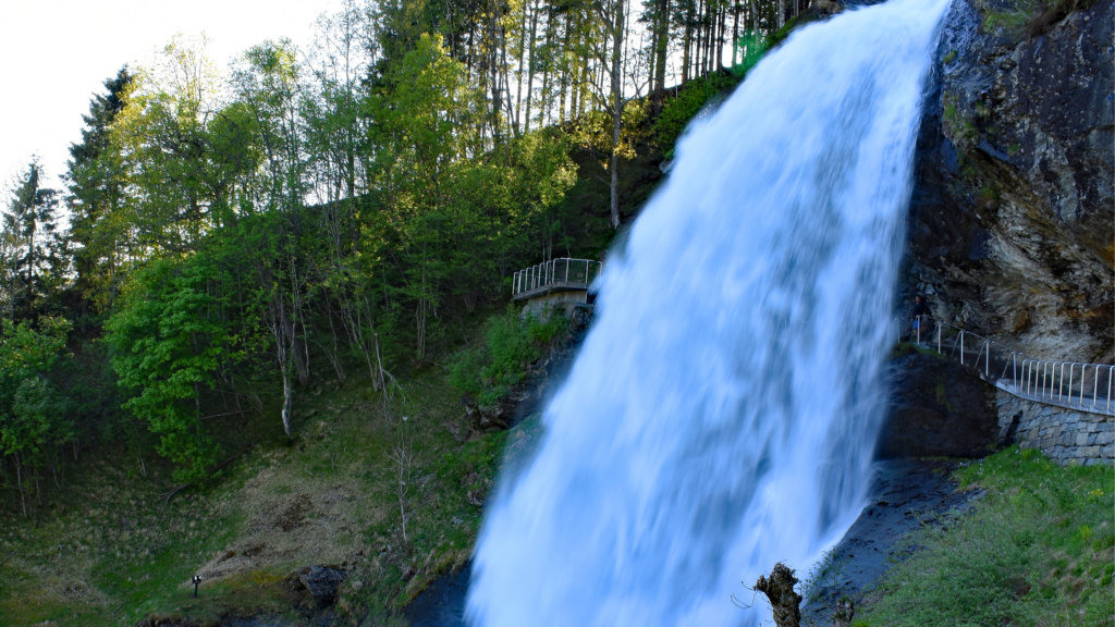 Steinsdalsfossen. Beautiful waterfalls in the world